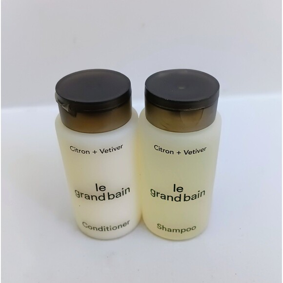 Le Grande Bain Citron + Vetiver Scent Bath Set-Lot Of 4-Sheraton-Travel Size-NEW - Picture 2 of 7